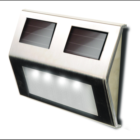 Maxsa Innovations Metal Solar Deck Light - Stainless Steel, PK 4 47334-SS